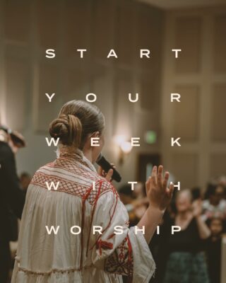 Join us today at 10 AM and 6 PM!  We’re ready to start our week with worship and expecting great things to happen.