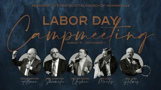 Labor Day Campmeeting 2022

August 31 - Wednesday 7:30 PM
September 1 - Thursday 11:00 AM & 7:30 PM
September 2 - Friday 11:00 AM & 7:30 PM

Make plans to attend!  We’re expecting great things to happen!!

#ldcm22 #laborday #mcminnvilleoregon #alpc